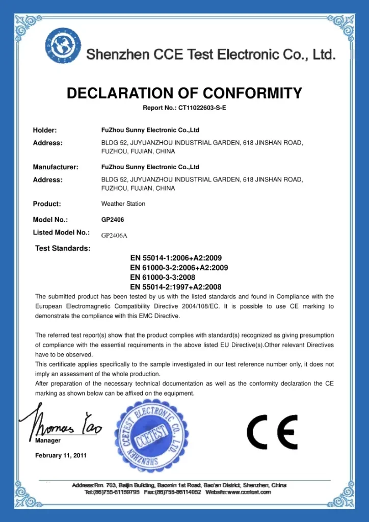 CE Certification